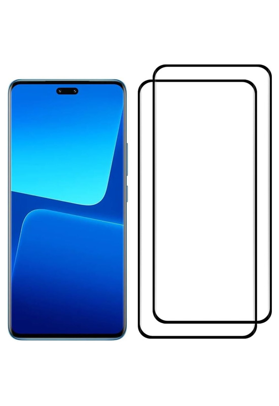 2 Pack for Xiaomi 13 Lite Screen Protector Side Black