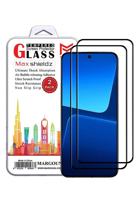 2 Pack for Xiaomi 13 Pro Screen Protector Side Black