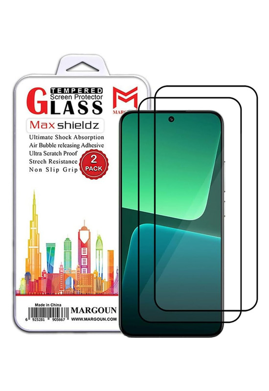 2 Pack for Xiaomi Mi 13 Screen Protector Side Black