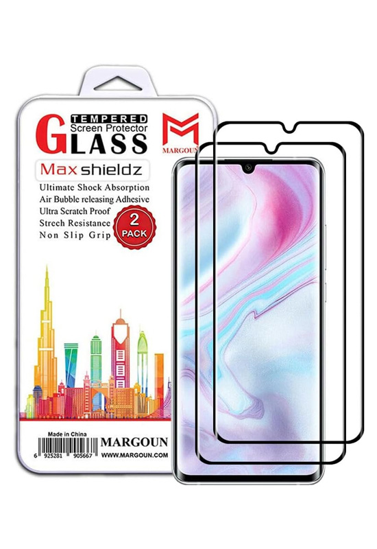 2 Pack for Xiaomi Mi CC9 Pro Screen Protector Side Black