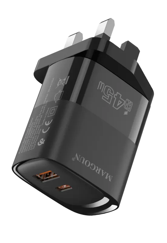 USB-C & Type C 45W Power Adapter 