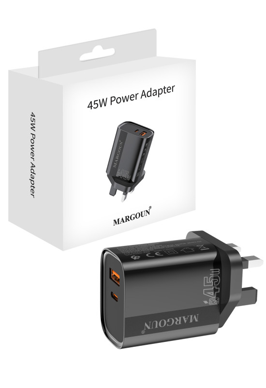 USB-C & Type C 45W Power Adapter 