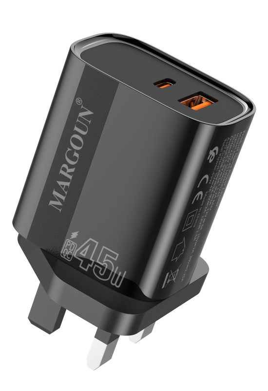 USB-C & Type C 45W Power Adapter 