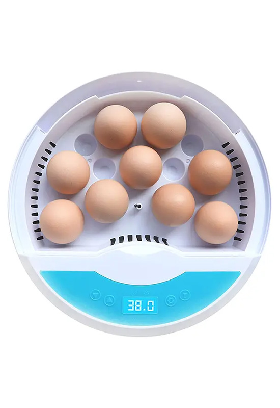 Incubator 9 automatic hatching machine with LED egg candler